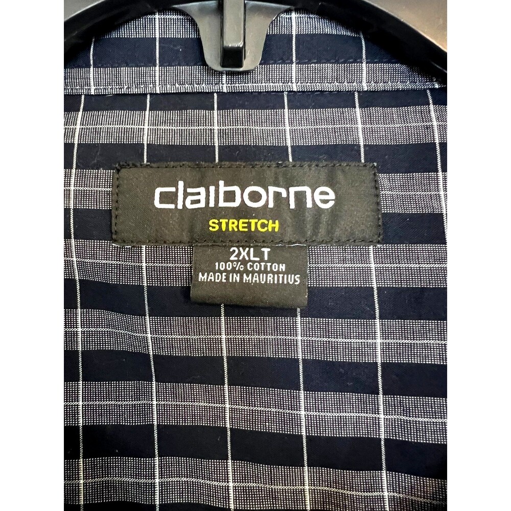 Claiborne Stretch Men's Plaid Casual/Dress Shirt Size 2x Tall - Picture 3 of 4